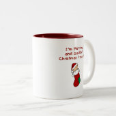 お母さんおよびお父さんのクリスマスプレゼント ツートーンマグカップ (正面右)