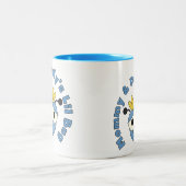 お母さんおよびお父さんのLilの虫 ツートーンマグカップ (中央)