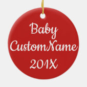 お母さんおよびパパのオーナメントとして初めてのクリスマス セラミックオーナメント (裏面)