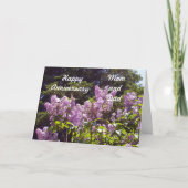 お母さんおよびパパの記念日 カード (正面)