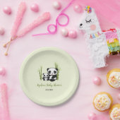 お母さんおよびベビーのパンダくまのベビーシャワーのプレート ペーパープレート (パーティー)