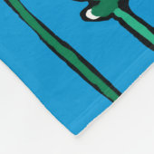 お母さんおよびベビーの魚のキス フリースブランケット (角)