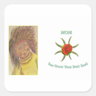 お母さんお前の種を最高の育てる スクエアシール