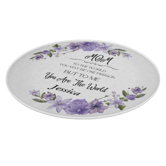 お母さんお前は世界パーソナライズされたの板だ カッティングボード (角)