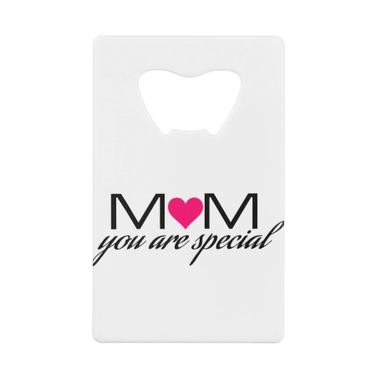 お母さんお前は特別開幕者だ クレジットカード栓抜き (正面)