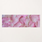 お母さんお名前ピンクローズ花びら2面 ヨガマット (正面(横))