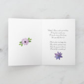 お母さんお母さんの日絵を描花。 カード (内部)