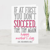 お母さんお気に入りのの日おもしろいに カード (正面)