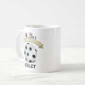 お母さんお洒落かわいいオールスターサッカーヴィンテージサイン コーヒーマグカップ (正面左)