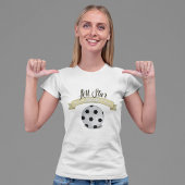 お母さんお洒落かわいいオールスターサッカーヴィンテージサイン Tシャツ