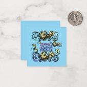 お母さんお父さんお姉さんお息子さんパーティーの誕生日プレゼント ノートカード (正面/裏面インサイチュ)