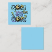 お母さんお父さんお姉さんお息子さんパーティーの誕生日プレゼント ノートカード (正面/裏面)