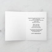 お母さんお父さんへ、記念日、真っ赤なルブラチューリップ カード (内部)