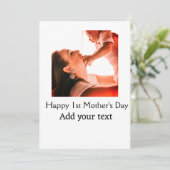 お母さんお誕生日おめでとう最高のお母さんよ 写真を追加 ネーム シーズンカード (スタンド正面)