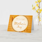 お母さんお誕生日おめでとう カード (黄色い花)