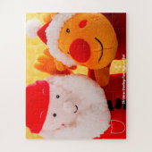 お母さんからのクリスマスの挨拶とパパ ジグソーパズル (縦)