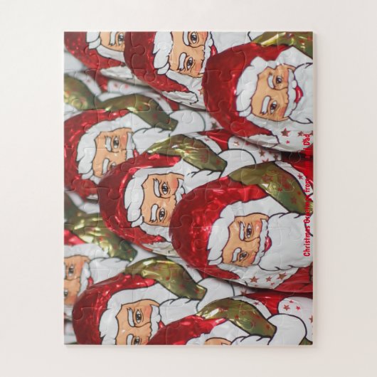 お母さんからのクリスマスの挨拶とパパ ジグソーパズル (縦)