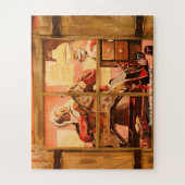 お母さんからのクリスマスの挨拶とパパ ジグソーパズル (縦)