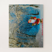 お母さんからのクリスマスの挨拶とパパ ジグソーパズル (縦)