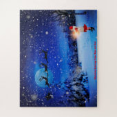 お母さんからのクリスマスの挨拶とパパ ジグソーパズル (縦)