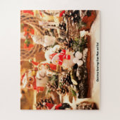 お母さんからのクリスマスの挨拶とパパ ジグソーパズル (縦)