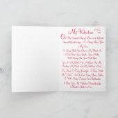 お母さんからの特別な息子のための甘いバレンタイン シーズンカード (内部)