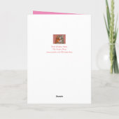 お母さんかわいいヤギのバレンタイン シーズンカード (裏面)