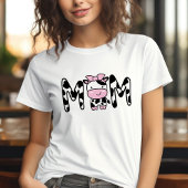 お母さんかわいい牛をテーマにした誕生日パーティーTシャツ Tシャツ
