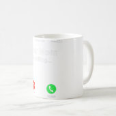 お母さんがお母さんに電話してる コーヒーマグカップ (正面右)