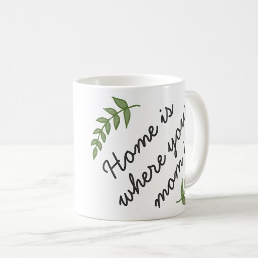 お母さんがお母さんの日の贈り物モダン コーヒーマグカップ (正面右)