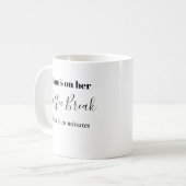 お母さんがコーヒーブレイクのコーヒーマグを飲む コーヒーマグカップ (正面左)