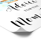 お母さんがサインする熱気球ゲームのためのアドバイス ポスター (角)