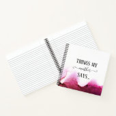 お母さんがノートに書いておもしろいる事 ノートブック (内部)