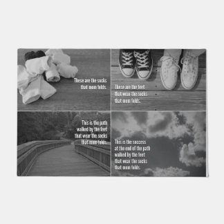 お母さんが折るソックス-洗濯室のマット ドアマット