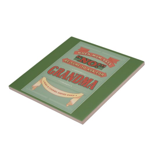 お母さんが断るとき、祖母を頼んで下さい。 タイル (側面)