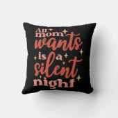 お母さんが欲しいのは夜静かだ クッション (裏面)