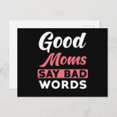 お母さんが良いお母さんに悪い言葉を言う ポストカード (正面/裏面)