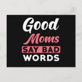 お母さんが良いお母さんに悪い言葉を言う ポストカード (正面)