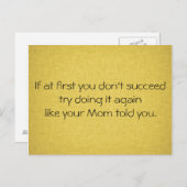 お母さんが言ったようにやれ ポストカード (正面/裏面)