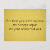 お母さんが言ったようにやれ ポストカード (正面)