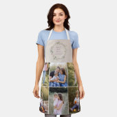 お母さんが8枚の写真フローラをデリケガーリーートにエレガント贈る エプロン (着用した状態)