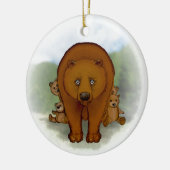 お母さんくま セラミックオーナメント (左)