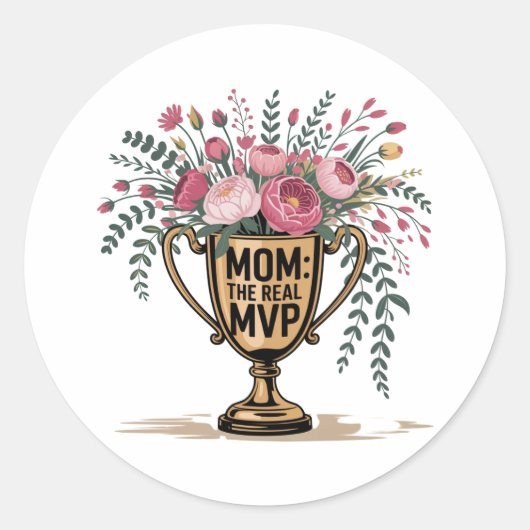 お母さんこそ真のMVP ラウンドシール (正面)
