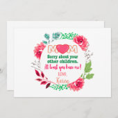 お母さんごめんね 他の子供たちについて シーズンカード (正面/裏面)