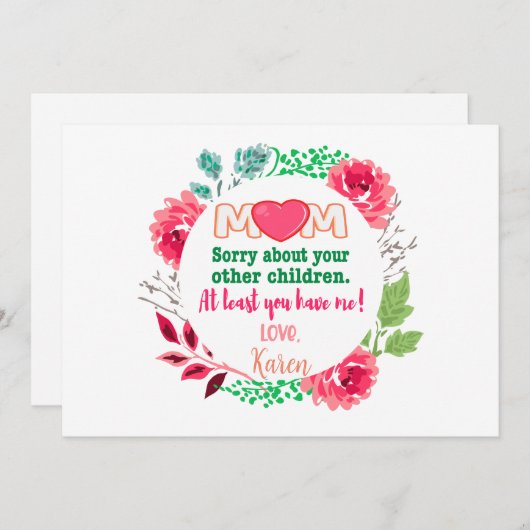 お母さんごめんね 他の子供たちについて シーズンカード (正面/裏面)