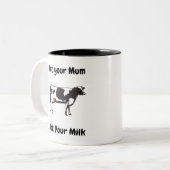 お母さんじゃない ツートーンマグカップ (正面左)
