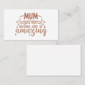 お母さんすごい母の日まであんた 名刺 (正面/裏面)