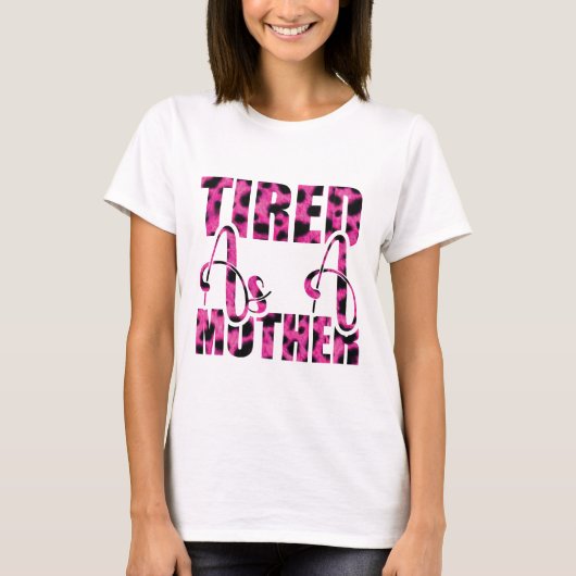 お母さんって疲れる - 母の日 Tシャツ (正面)