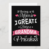 お母さんって素晴らしおばあちゃんTシャツ (正面/裏面)