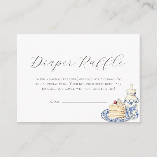 お母さんとおむつラッフルカード エンクロージャーカード (正面)